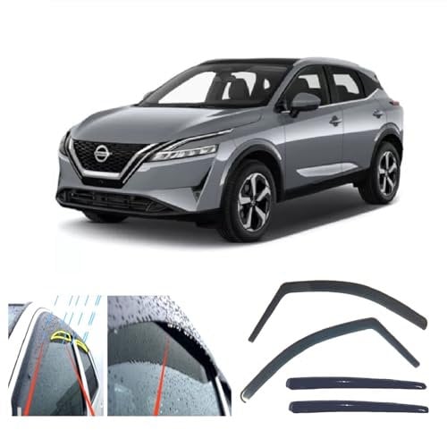 AC WOW 4x Rain Guards Wind Deflectors for Nissan QASHQAI (J12) 2021 2022 2023 2024 2025