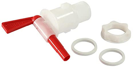 Robinet de remplacement pour seau de mise en bouteille en plastique rouge pour bière