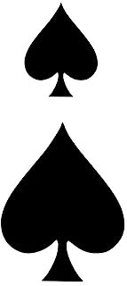 2 x Spades Semi Permanent Tattoo Waterproof Lasts 1-2 weeks ace of spades card suit