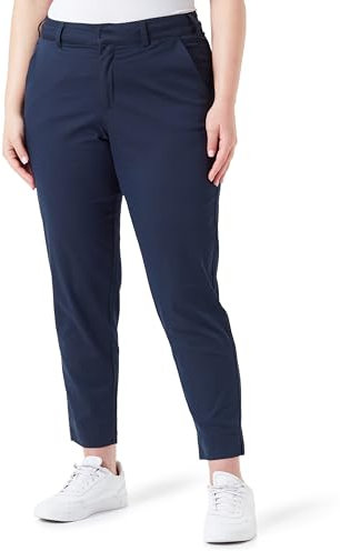 Kaffe Curve Damen Plus-Size Women's Trousers Cropped Chino Pants Slim Fit Zipper KCleana Chino 7/8 Hose, Midnight Marine,