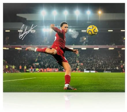 Exclusive Memorabilia Von Trent Alexander-Arnold signiertes Liverpool-Foto: Perfect Strike