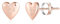 TINGN Ohrringe Silber 925, 14K Gold Vergoldet Ohrringe Mädchen Medizinische Ohrstecker Herz Buchstaben P Ohrringe Ohrschmuck Mädchen Kinder Ohrringe Schmuck Geburtstagsgeschenk für Frauen Mädchen
