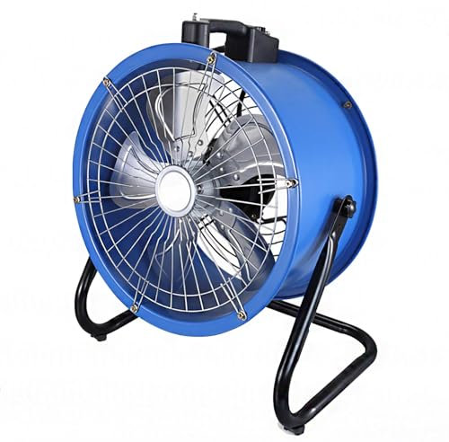 Ventilador de pie industrial de alta velocidad,Ventilador de tambor industrial,Ventilador oscilante, Aspa de ventilador de aluminio engrosada, cubierta de malla de doble cara ( Material : 16in )