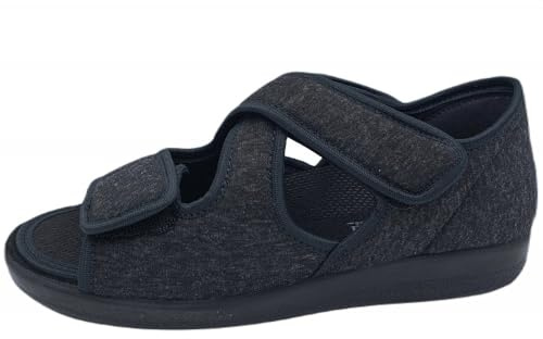 OrtoMed Klettschuhe Senioren Sandale Hausschuh Klettsandale Verband- und Rehaschuhe