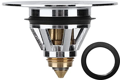 Enforose Abflussstopfen Für Waschbecken Mit Druckverschluss Und Dichtung – Waschbecken-Ablauffilter Für Küchen- Und Badezimmerspülen, Spülbecken, Wohnmobile Und Wohnmobil-Abwasseranschlüsse.