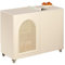 GLigeT Sofatisch Cremefarbenes Sofa-Sideboard, mobiler Teetisch, Speisekammerschrank, Teebartisch, Beistelltisch, Wohnzimmer-Sideboards Beistelltisch(W950xD400xH656mm)