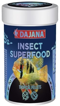 Dajana Insect Superfood Pellets für Tropische Fische, 140 g: Überlegene Ernährung mit Insekten