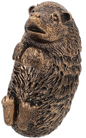 POPETPOP Hedgehog Mini Animal Figurine Flower Pot Hanging Decor Outdoor Garden Statue Creative Planter Hanger Ornament for Patio and Lawn