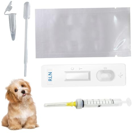 Comebachome Hundeschwangerschaftstest Kit, genaue und schnelle Schwangerschaftstest für Hunde, Einweg -Früherschwangerschaftstest für Hunde, Hundeschwangerschaftstest Kit zu Hause