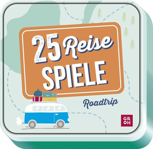 25 Reise-Spiele - Roadtrip: Gib Langeweile Keine Chance! Unterhaltsames Kartenset mit Reisespielen für den Urlaub