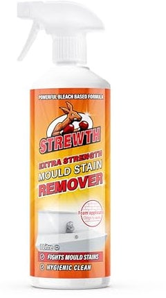 Strewth - Mould Stain Remover Foam Action Spray, Removes Mouldy Stains From Walls, Tiles, Silicone Seals & More - 1 Litre