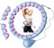 Smart Hoop Reifen Erwachsene Mit Gewicht Kugel,Ultra Leiser Hoola Hoop zum abnehmen Mit 32 Abnehmbaren Segmenten,Hullahub Reifen Zum Abnehmen Max Taillenumfang 165cm(Blaulila)