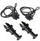 BILKAR Cord Hutablage Haltebände Kompatibel Mit VW Für Golf 5 Mk6 Für Tiguan Für T-CROS Kofferraum Kofferraum Hutablage Gurt String Clips Tablett String Aufhänger Drehhaken 1K6863447A(2pcs)