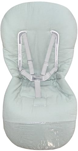 Colchoneta Universal para Silla de Paseo 90x43 cm, Transpirable con Malla 3D de Suave, Compatible con Carritos de Bebé, Ideal para Verano y Uso Diario, Lavable (Walff Verde)