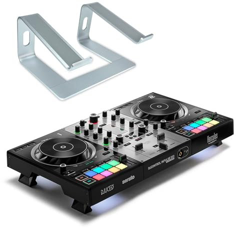Hercules DJControl Inpulse 500 - Controller USB DJ Silver Edition con supporto per laptop Keepdrum