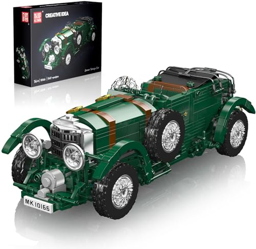 Mould King Oldtimer Bausatz, 10166 Klassiker-Auto Modell, MOC Bausteine Set für Erwachsene und Jugendliche ab 14 Jahren (1147 Teile)