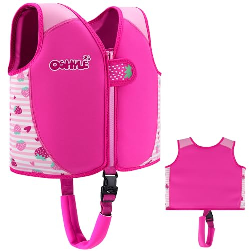 OSHYLE Schwimmweste Kinder, Neopren-Schwimmlernhilfe mit Sicherheitsgurt