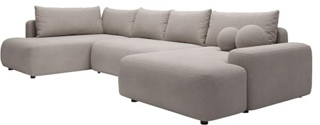 Vente-unique - Schlafsofa 8 Daviso - Polyester - Taupe