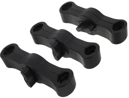Connettori per Passeggini Gemellari Basinng 3 Pezzi in Plastica Nera | Installazione Rapida, Controllo di Guida Migliorato, per Pushchair e Pram, Compatibili Modelli Basinng