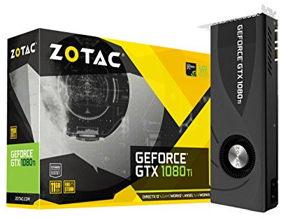Zotac ZT-P10810B-10P Carte graphique GeForce GTX 1080 Ti ,11GB GDDR5X 3584 Core 1480MHz GPU 1582MHz Boost