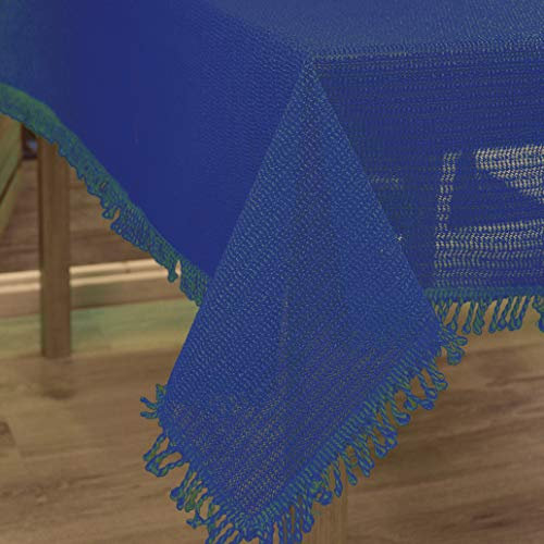 KAMACA Wetterfeste geschäumte Outdoor Tischdecke ABWASCHBAR WETTERFEST SCHMUTZABWEISEND Weichschaum (130 x 220 eckig, Navy geschäumt)