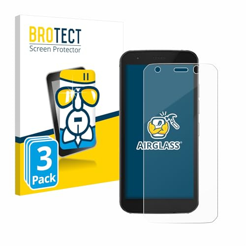 BROTECT Schutzglas für Caterpillar Cat S52 | 3 Stück Transparenter Displayschutz Made in Germany Schutzfolie Panzer Folie Glas 9H Anti-Fingerprint Einfache Montage Clear