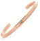 BERGERLIN Bettelarmband – Kreuz Armband aus Edelstahl in Rose Gold