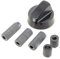 Bouton universel noir multi-axes pour Cuisiniere