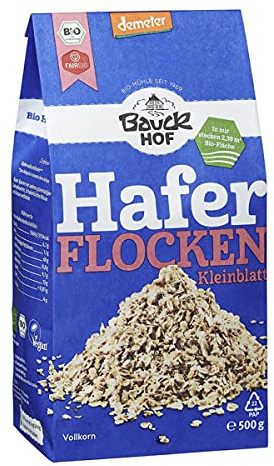 Bauckhof - Haferflocken Kleinblatt Demeter - 500 g - 8er Pack