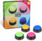 Irishom Botón de Conversación Grabable,Botón Parlante Grabable,Botones de Respuesta,Answer Buzzer,Orange+Blue+Green+Pink