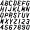 Gel 3D Number Plate Letters - 12 Digits - Self Stick On 4D Single Layer Gel