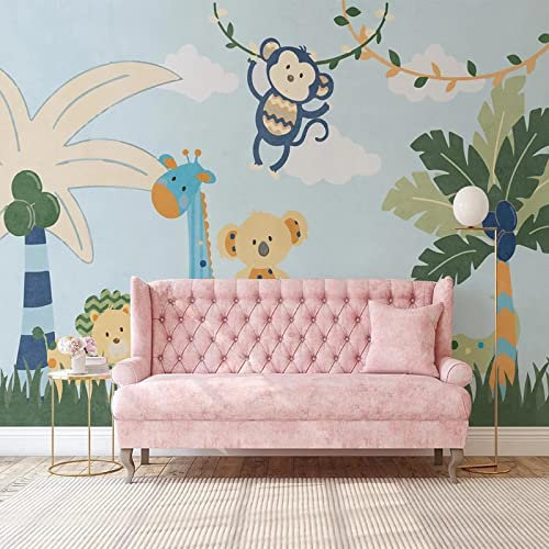 YABAOST Papier Peint Photo 3D Optique 250X175Cm Trompe L Oeil | Déco Mural Tableaux Muraux Photo Plantes Arbres Animaux Mural Décor Motif Poster Géant Stickers Muraux Optique Fond Effet
