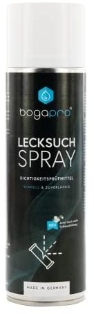 BOGAPRO Lecksuchspray, Druckprüfmittel zum Auffinden undichter Stellen, sofort einsatzbereit, mit Korrosionsschutz, 400 ml
