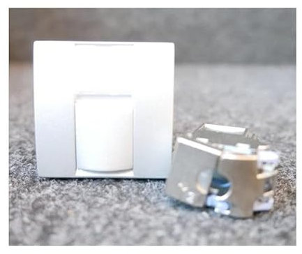 Schneider Electric - Prise reseau RJ45 Cat6 FTP couleur aluminium porte-etiquette + volet 45x45mm S-one ALTIRA