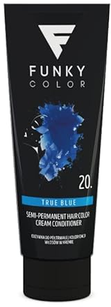 FUNKY COLOR TRUE BLUE 20, Semipermanente Haarfärbung, Semipermanent hair color. (28 Farben)
