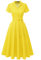 Wedtrend Abendkleider im 50er Jahre Stil Damen Petticoat Kleid Rockabilly Petticoat Kleid Fetlich 50er Kleid Sexy WTP30001 YellowSmallWhiteDot L
