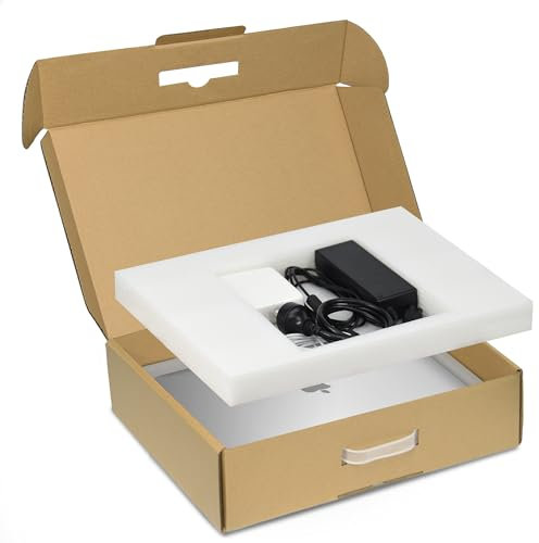 Orionstar Laptop Box with Protection Foam for up to 17.3 Inches Notebook Computer, Cardboard Laptop Shipping Box, Notebook Secure Mailer Box