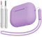 KOKOKA Funda de Silicona Compatible con AirPods Pro 2/1 con Kit de Limpiador y Cordón, Anti-rasguños, Anti-Polvo, Funda Case Premium Silicona para AirPods Pro 2.ª/1.ª Generación, Lavanda