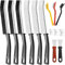 PhieeSeriy Fugenbürste 14PCS, 5MM Eckenreinigungsbürste Set für Fliesen Badezimmer, Fugenreinigungsbürste, Spaltreinigungsbürste mit Harten Borsten für Tiefenreinigung in Küche, Pure Clean Bürste