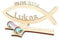 Gravuleo - Geschenk Taufe Fisch personalisiert mit Name, Geldgeschenk zur Geburt, Kommunion, Konfirmation, Holz graviert