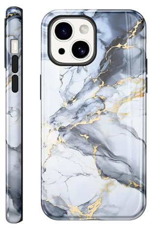 Foonary Cover per Apple iPhone 14 / iPhone 13 6,1, Custodia Aesthetic Leopardato Motive Design per Donne, Antiurto Silicone Posteriore Protettiva Phone Case per iPhone 14/13 Cover, Giallo