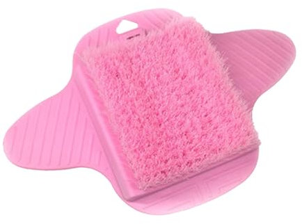 MagiDeal Douche pied époutteur de pieds coiffeuse nettoyage calle cale dissolvant spa massage de masse de masseur portable réutilisable, Rose