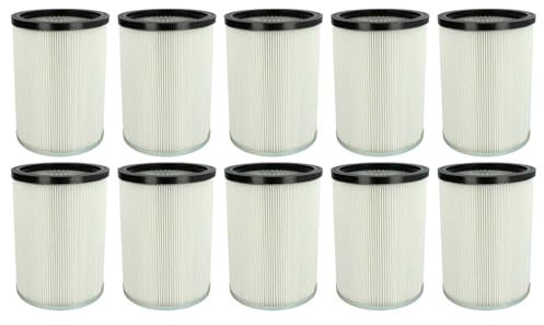 vhbw 10x filtro a pieghe piatte sostituisce Kärcher 9.770-988.0, 6.907-038.0 per aspirapolvere - bianco