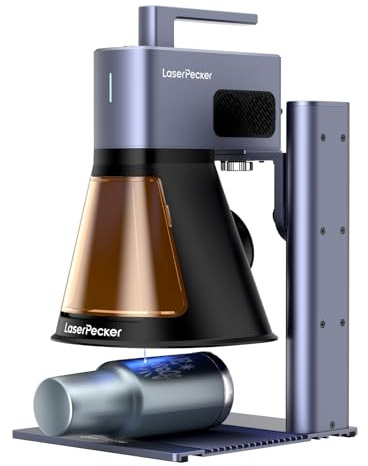 LaserPecker LP2 Plus 10W 450nm Diode Laser Engraver, Laser Engraving Machine with Speed 4000mm/s and Resolution 4K, for 150+ Materials Supported Wood Kraft Paper Leather etc.