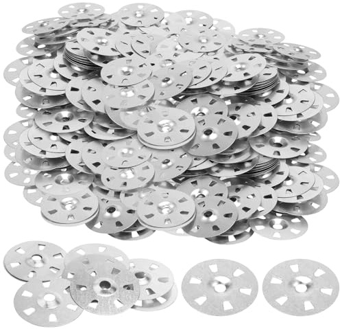 MUKLEI 1500 PCS 35mm Insulation Metal Washers, Easy Fix Washers for Insulation Boards, Tile Backer Boards