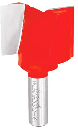 Freud 12-194: 1-3/4 (Dia.) Double Flute Straight Bit (Eclipse Grind) Red