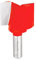 Freud 12-194: 1-3/4 (Dia.) Double Flute Straight Bit (Eclipse Grind) Red