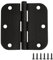 Design House 181446 3.5 x 3.5 5/8 Radius Hinge Door, Oil Rubbed Bronze, 10 Pack