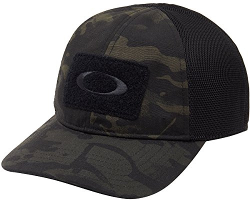 Oakley Mens Si Cotton Cap Mc, Black Multicam, X-Large