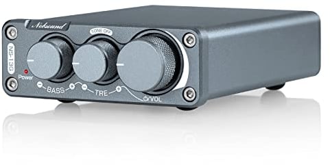 Nobsound Hi-Fi 200-Watt, amplificatore stereo, digital power, controllo treble, bassi con alimentatore